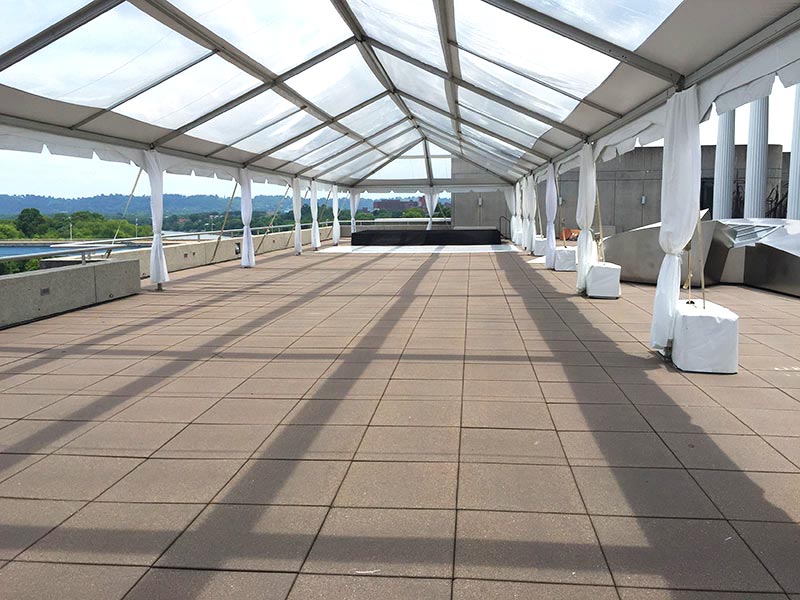 Wedding venue ready to go with help of our tent manufacturers.