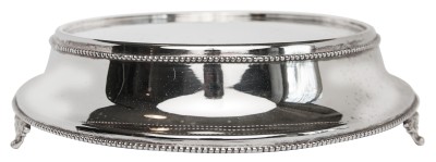 14” Round Silver Cake Stand